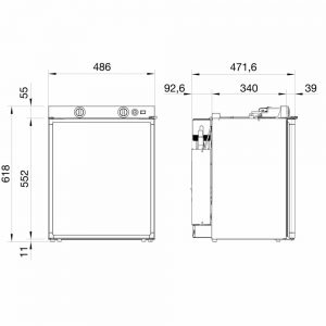 3 way lpg fridge dimensions