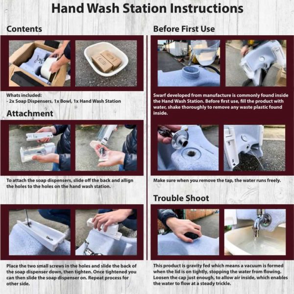 hand wash instructions