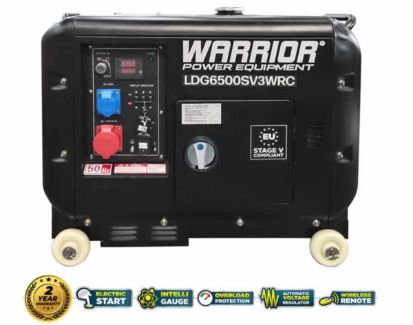 diesel-generator-6000-3-phase--remote-LDG6500SV3WRC wireless remote