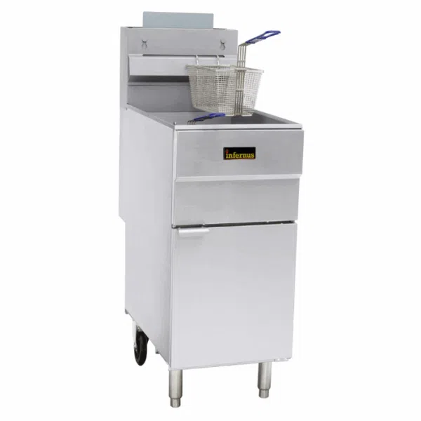 LPG Free Standing Single Tank Gas Fryer Infernus 23Litres - Image 1
