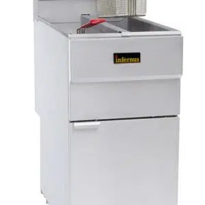 twin tank twin basket NG/LPG fryer