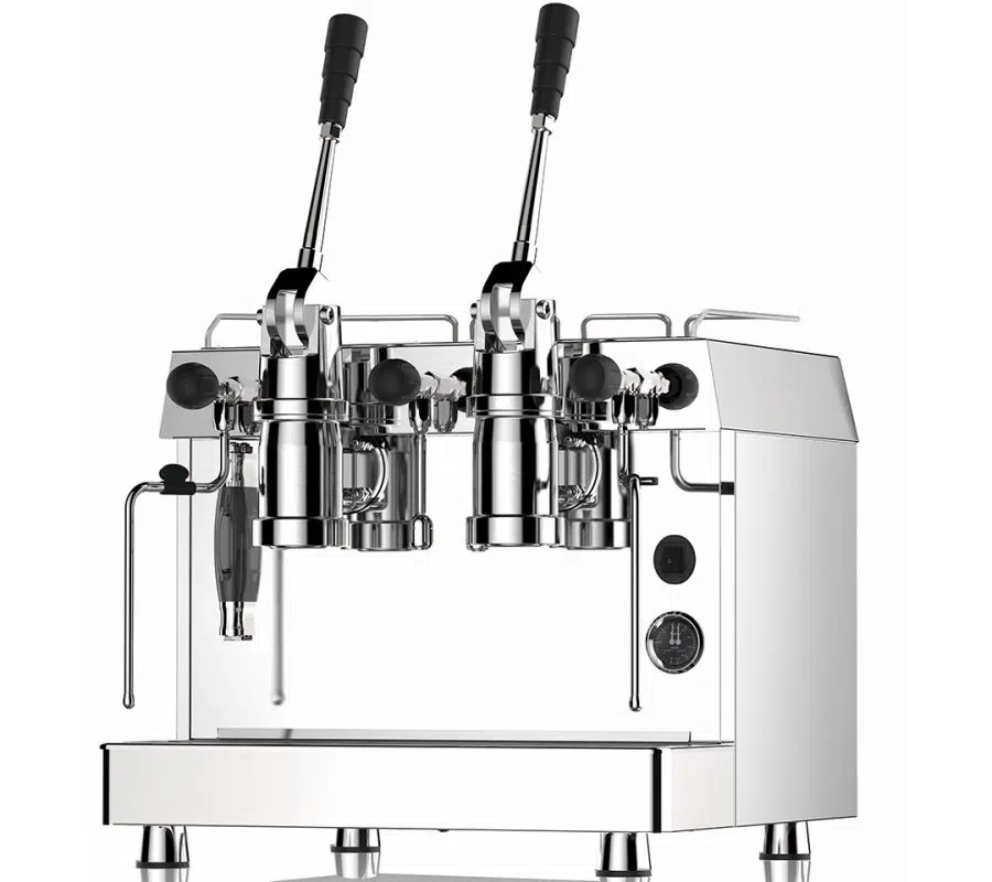 Retro gas coffee machine for outdoor catering.