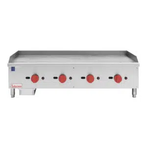 4 Burner Heavy Duty 20mm Plate NG/LPG Gas Griddle – 120cm/48″