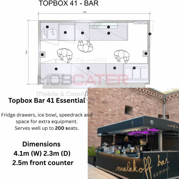Topbox Pop-Up Bar & Café Unit Indoor Outdoor  Opens in 90 Seconds - Image 4